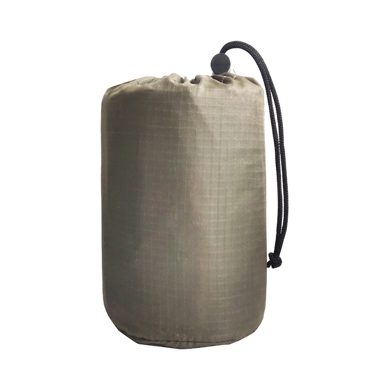 Sac de rangement imperméable vert olive pour randonnée et camping compact durable étanche résistant cylindriqu