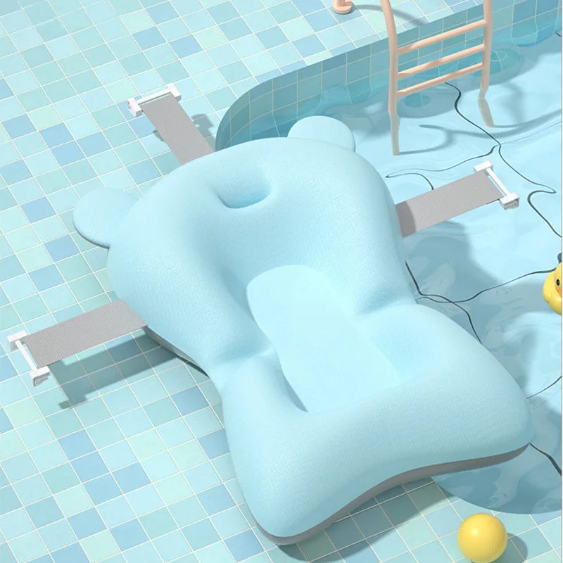 Coussin de bain flottant pour bébé matelas aquatique ergonomique hamac de détente pour nouveauné filet de sécu
