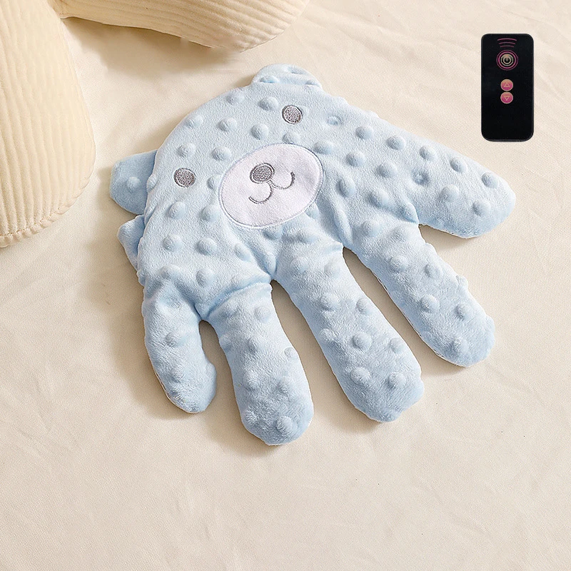 Coussin apaisant ours en peluche main bébé oreiller relaxation sommeil bébé en bas âge accessoire sécurité con