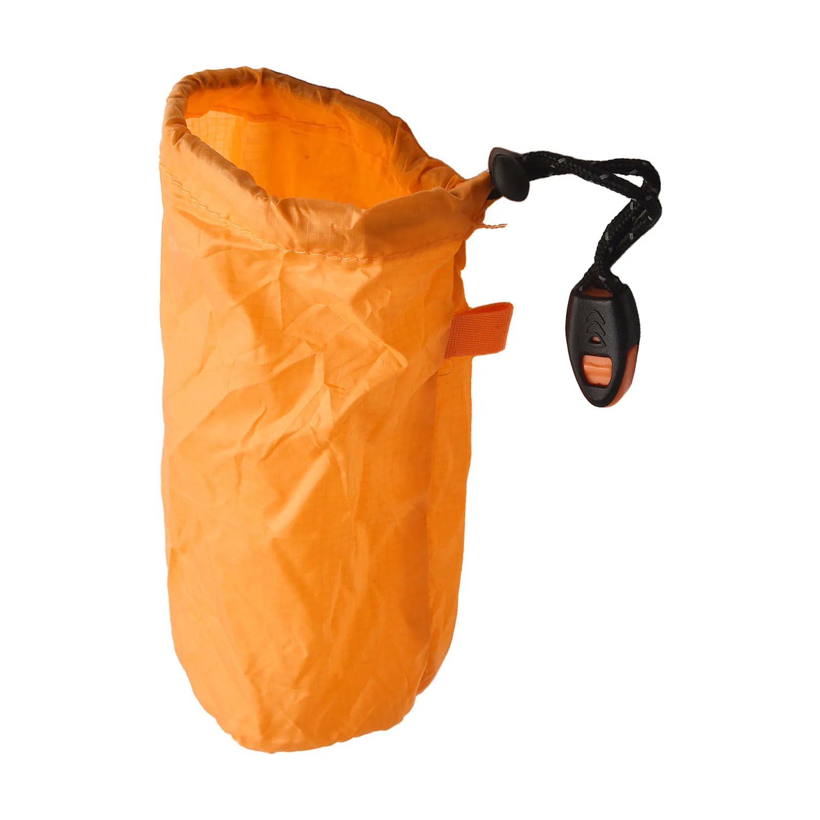 Sac de rangement étanche portable orange cylindrique camping randonnée outdoor imperméable cordon serrage anne