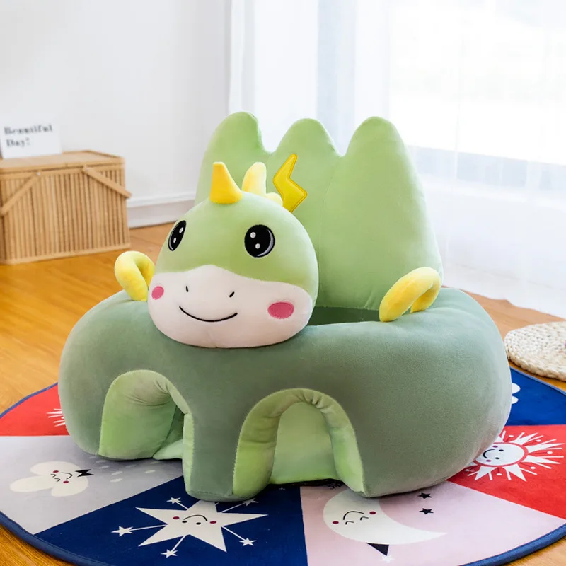 Fauteuil bébé design cartoon dragon dinosaure matériau doux peluche