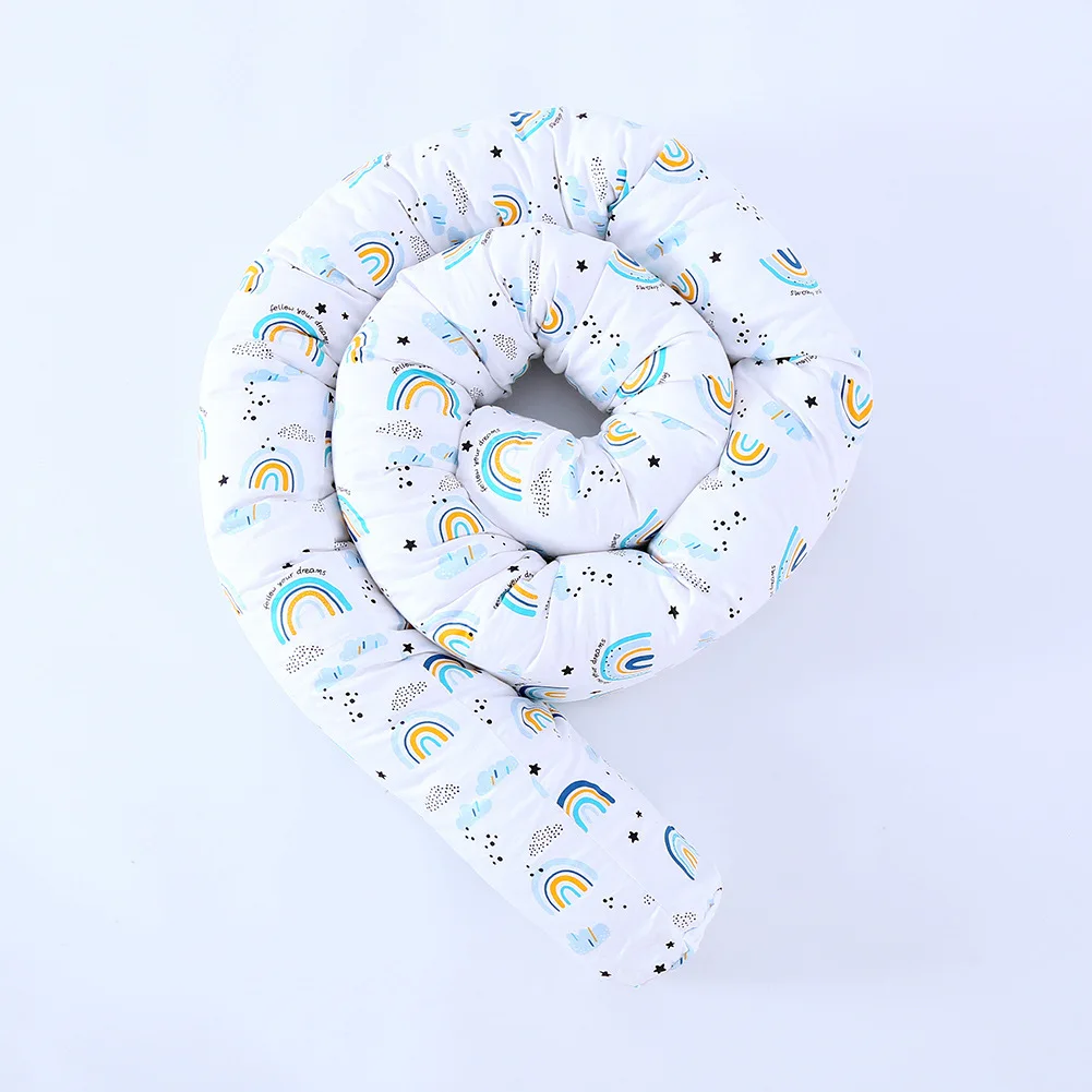 Coussin de sécurité pour bébé en coton arcenciel protection lit et