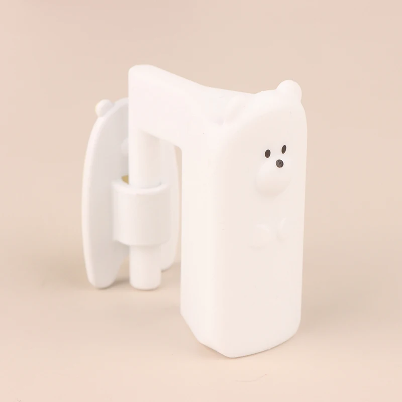 Arrêt de porte en silicone pour bébé protection antipincement mains design ours polaire installation facile sé