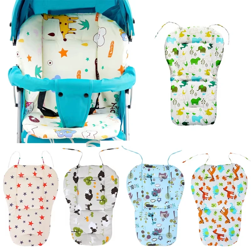 Coussin de doublure de poussette pour bébé tapis doux siège de poussette coussin de chaise d'alimentation mate