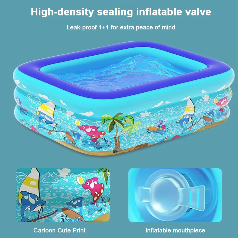 Piscine gonflable bébé intérieur extérieur PVC sécurisé design cartoon jouets aquatiques enfant fête piscine