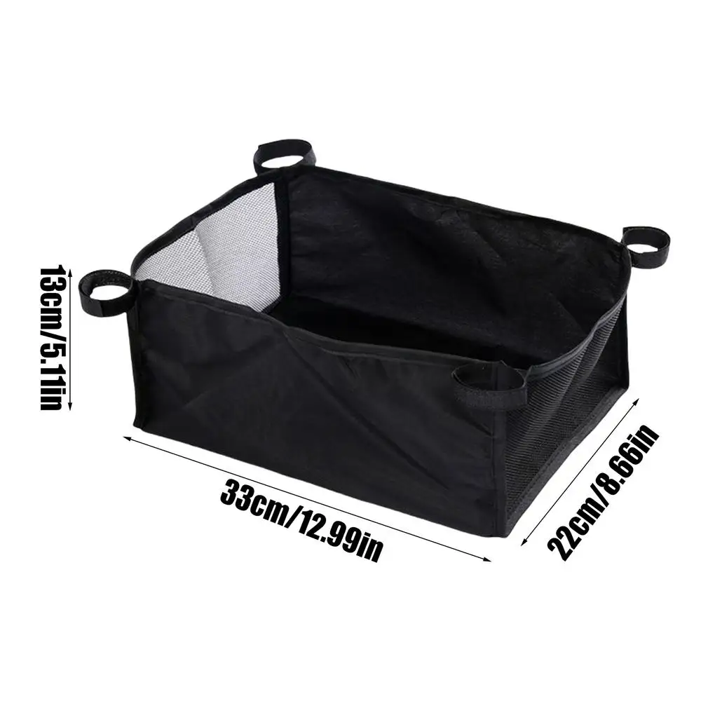 Organisateur sous poussette Oxford noir grande capacité portable pliable idéal pour rangement Shopping bébé ex