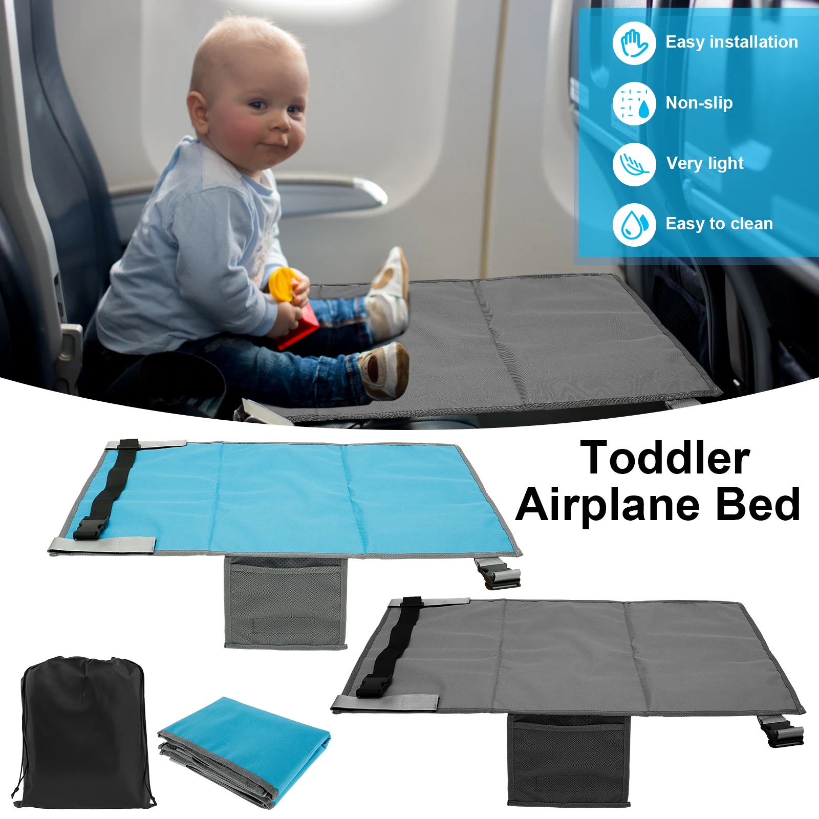 Lit d'avion portable pour bébé extension siège avion hamac confortable voyage en famille accessoire bébé