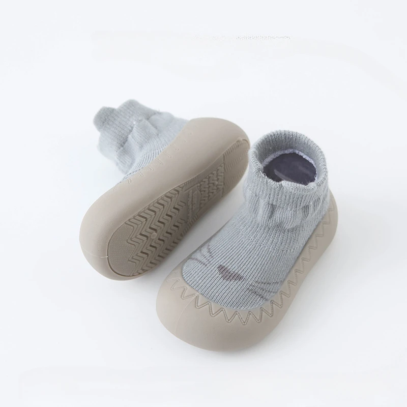 Chaussettes bébé semelle caoutchouc souple antiglisse premier marcheur chaussons mignons motif dessin animé fi