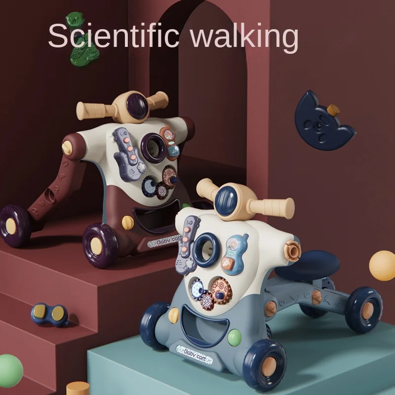 Pousseur éducatif Babycare pour bébé jouet interactif stimulation sensorielle design moderne couleurs vives dé