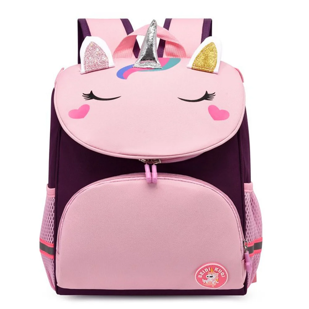 Sac à dos scolaire pour enfant licorne personnalisé avec broderie