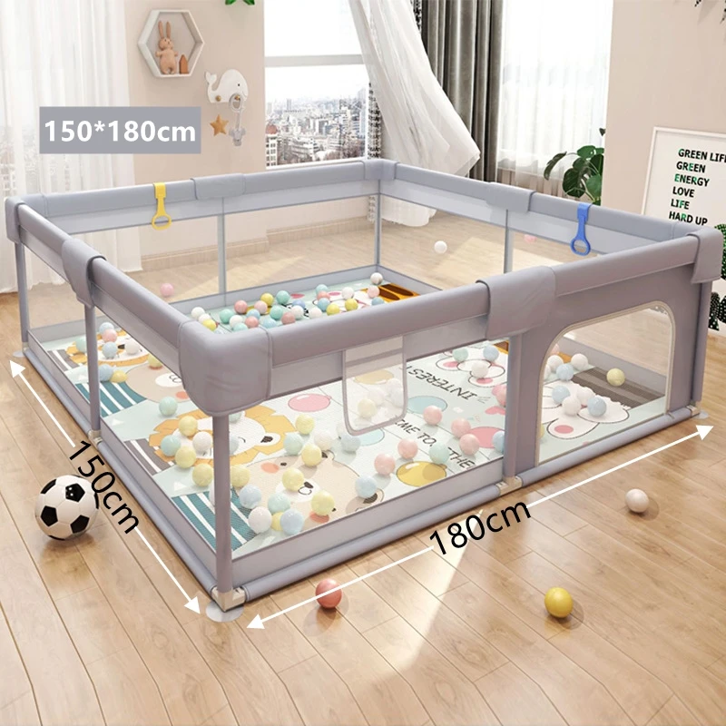 Parc pour bébé aire de jeu sécurisée intérieur filets transparents design moderne enfants 03 ans matériau dura
