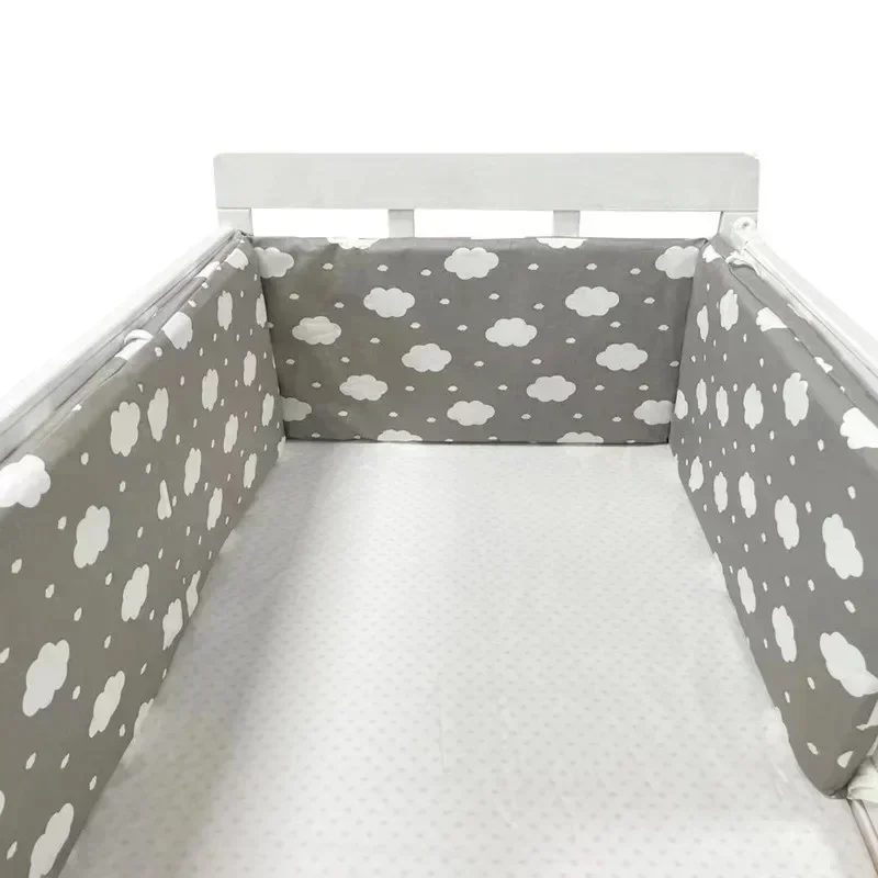Pare-chocs de lit de bébé, coussin Anti-chute en coton pour bébé, une pièce, Protection autour du berceau, Pro