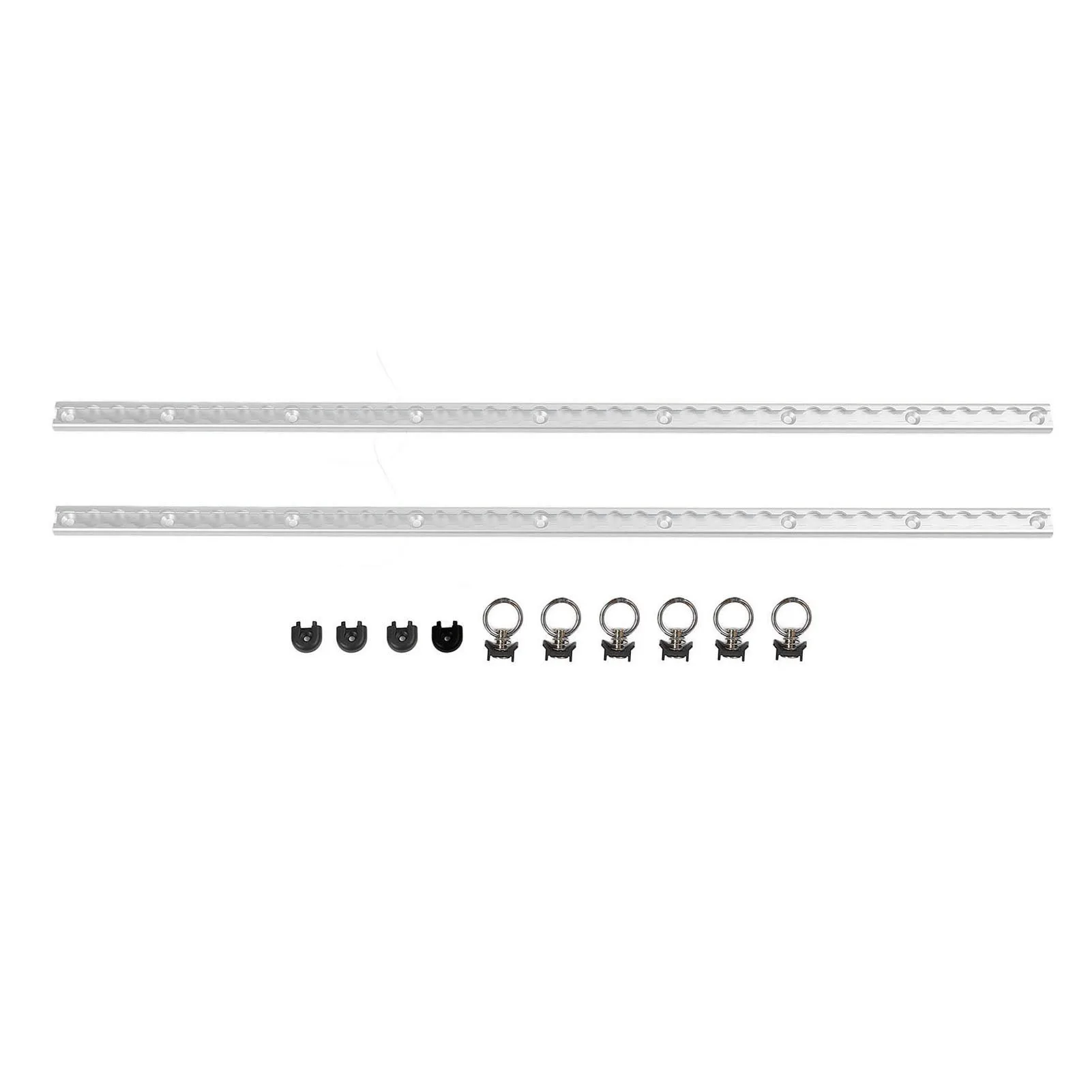 Rail de rideaux en aluminium kit complet avec raccords et crochets design moderne et durable