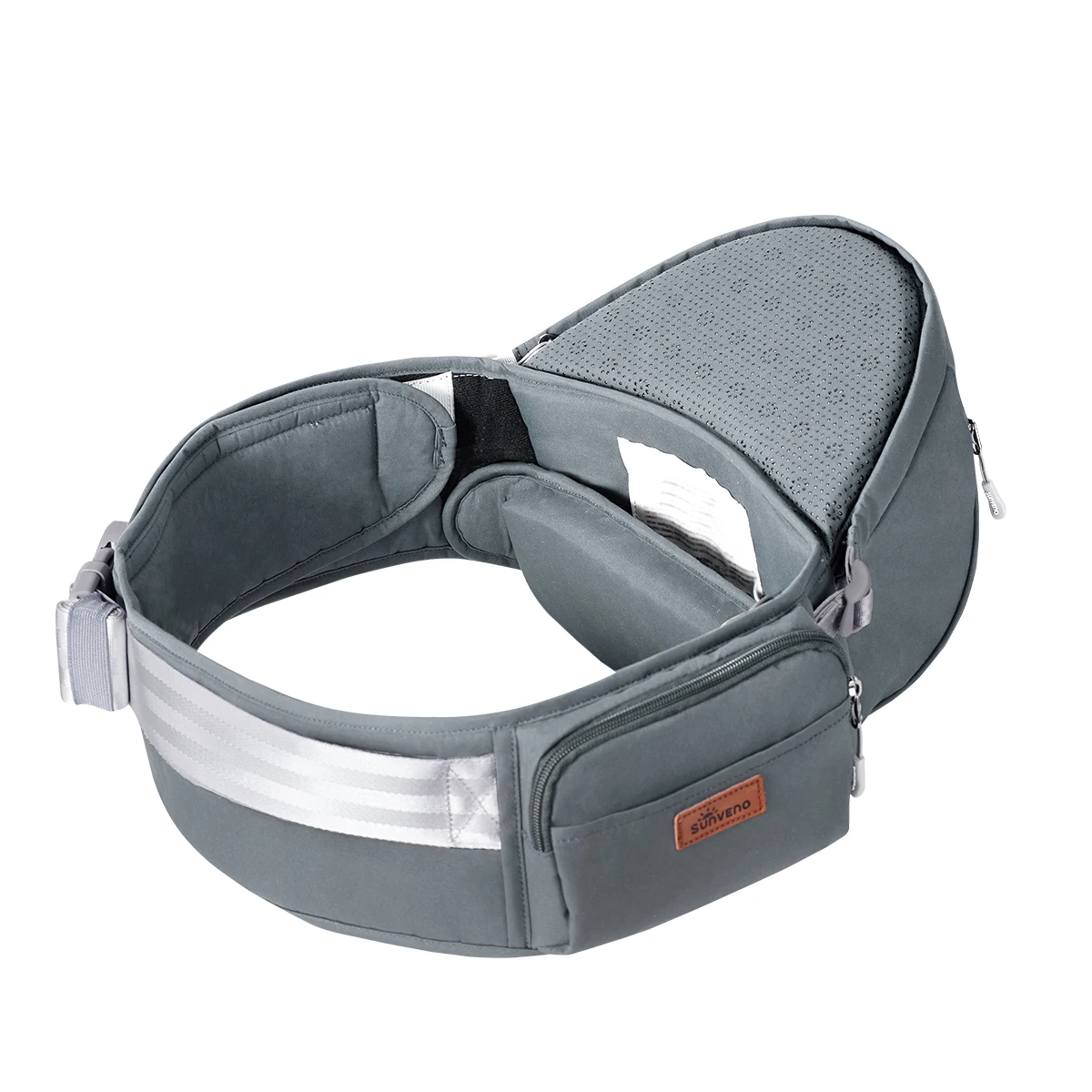 Sunveno portebébé ergonomique ceinture de transport bébé confortable ventilation poches zippées portable mater
