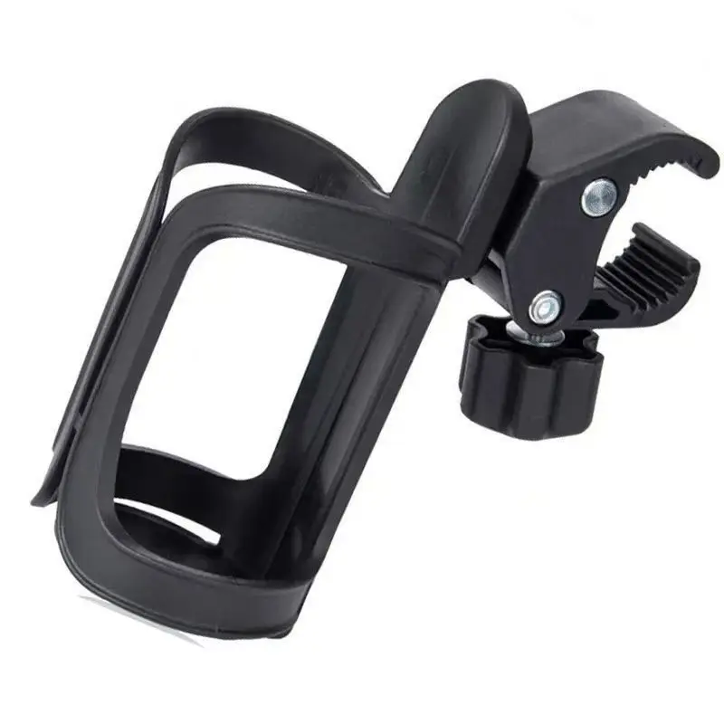 Portegobelet universel rotatif 360° pour poussette vélo fauteuil roulant chariot noir black