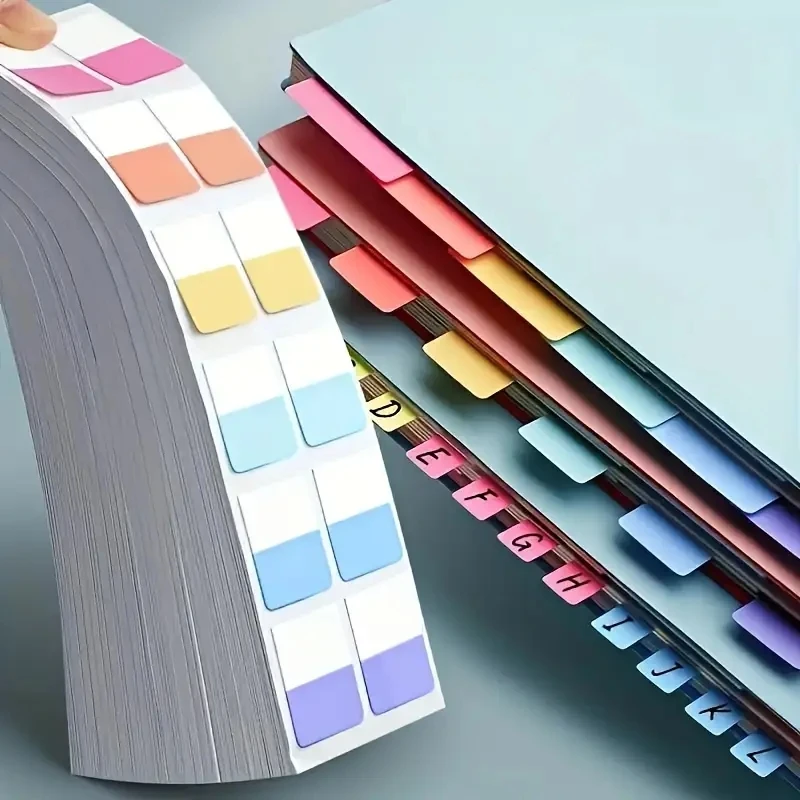Ensemble d'autocollants indexés couleurs pastel 240 feuilles adhésifs sans résidu organisation documents baby 