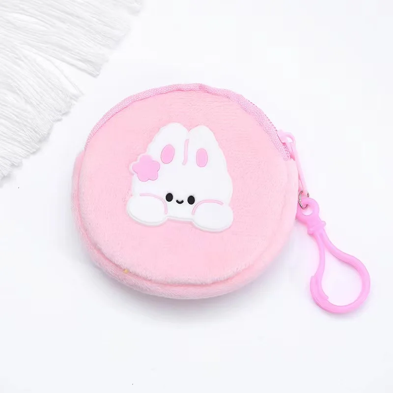 Trousse peluchée en forme de lapin motif animal mignon accessoire