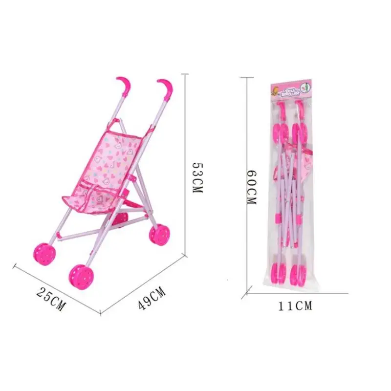 Poussette pour poupée interactive durable landau bébé stable avec ceinture Tforme jouet éducatif pour filles 6