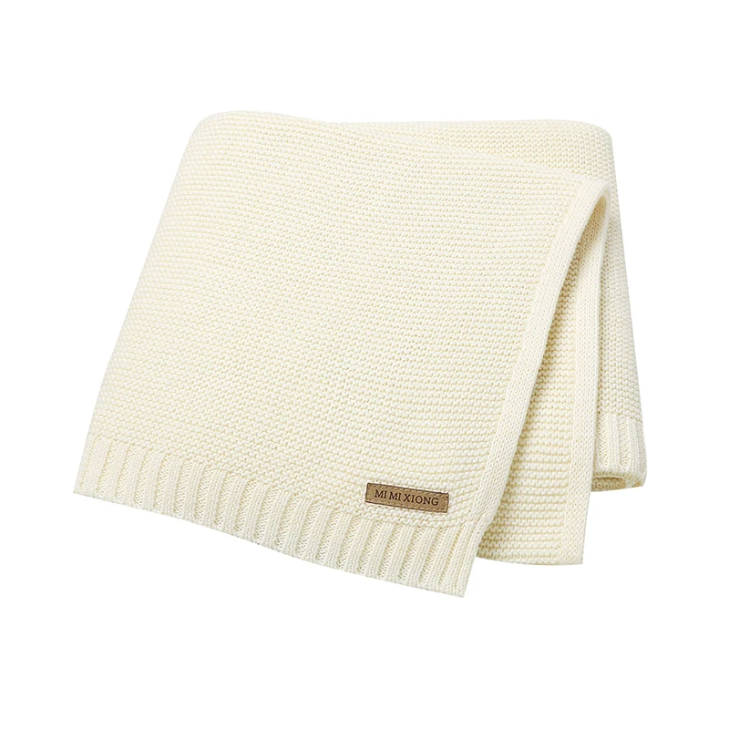 Couverture bébé 100x80cm tricot doux pour poussette couffin et lit 024 mois 100% acrylique hypoallergénique ré