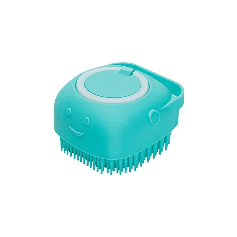 Brosse à cheveux enfants design souriant plastique doux turquoise brosse démêlante enfants usage quotidien acc