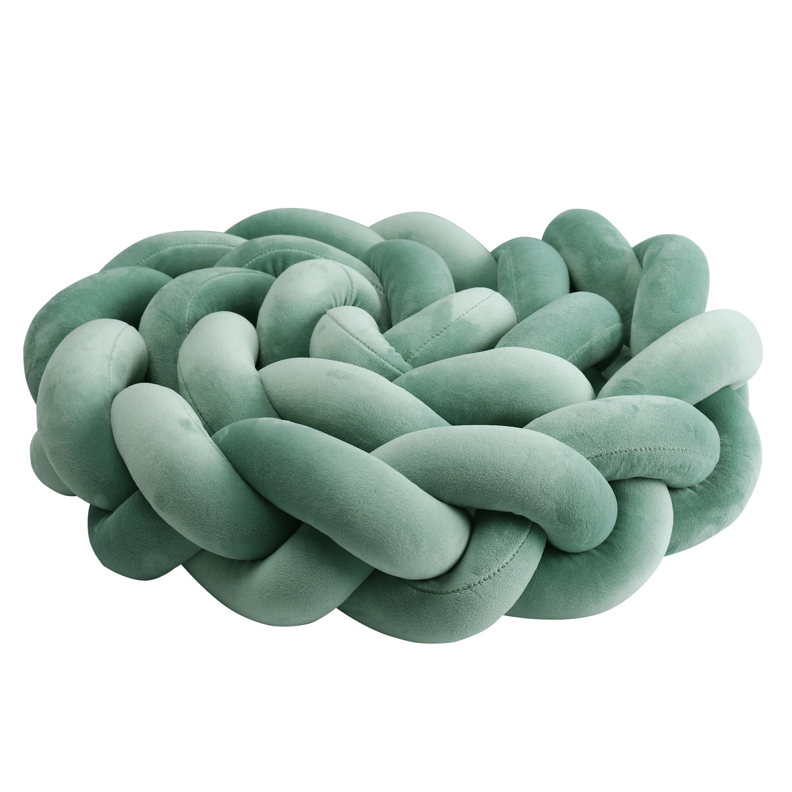 Coussin décoratif tressé pour chambre bébé lit de bébé berceau décoration intérieure moderne velours doux styl