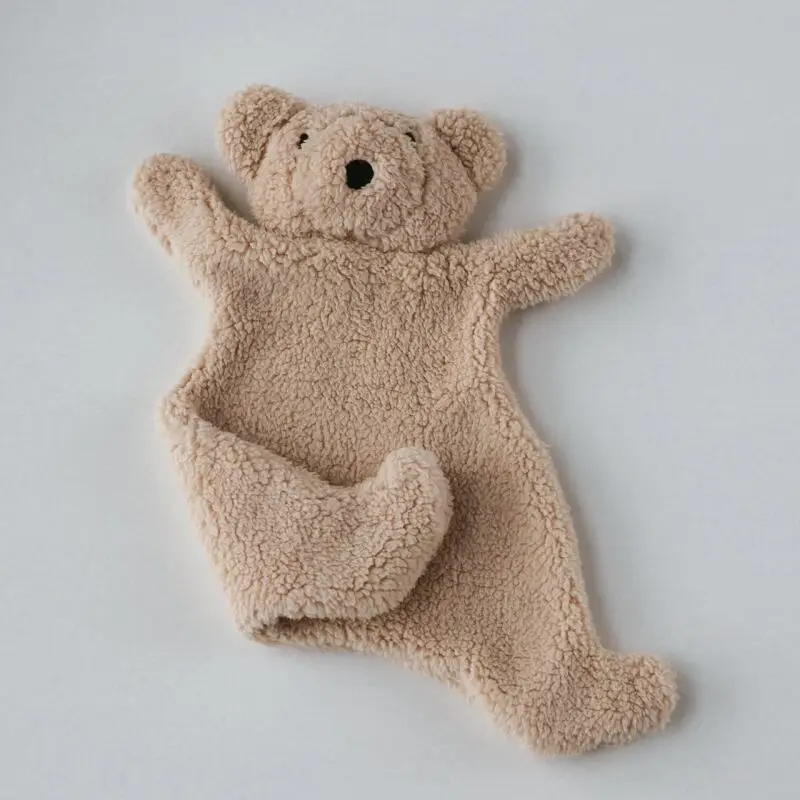 Doudou bébé ourson peluche confort coton nouveauné jouet apaisant mode sommeil poupée enfants réconfort douceu
