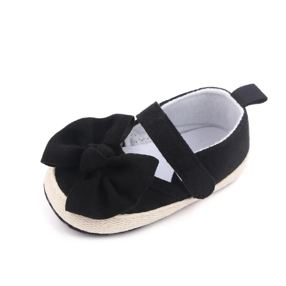 Chaussures bébé fille semelles souples antidérapantes nœud papillon