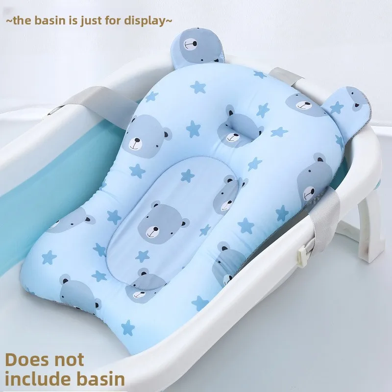 Coussin de bain suspendu ours pour bébé matelas de bain doux accessoire de soin bébé filet de bain universel o