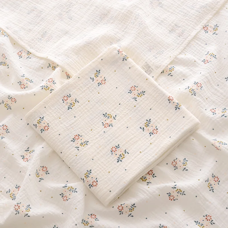 Couverture de réception bébé en mousseline de coton 100x100cm floral doux hypoallergénique serviette de bain l