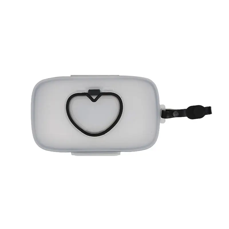 Distributeur lingettes bébé portable rechargeable conteneur réutilisable PP noir sécurité Usage voyage