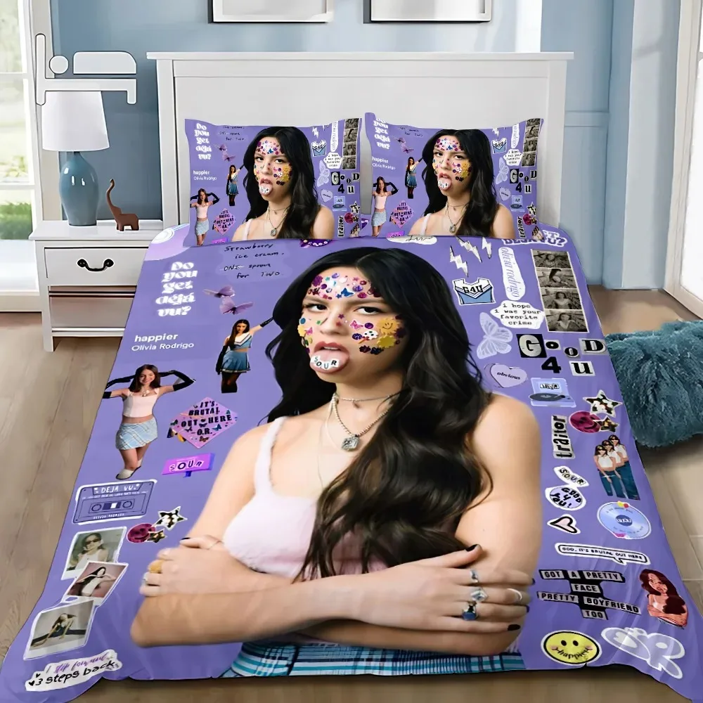 Housse de couette taie d'oreiller ensemble literie enfant design cartoon doux et sécuritaire décoration chambr