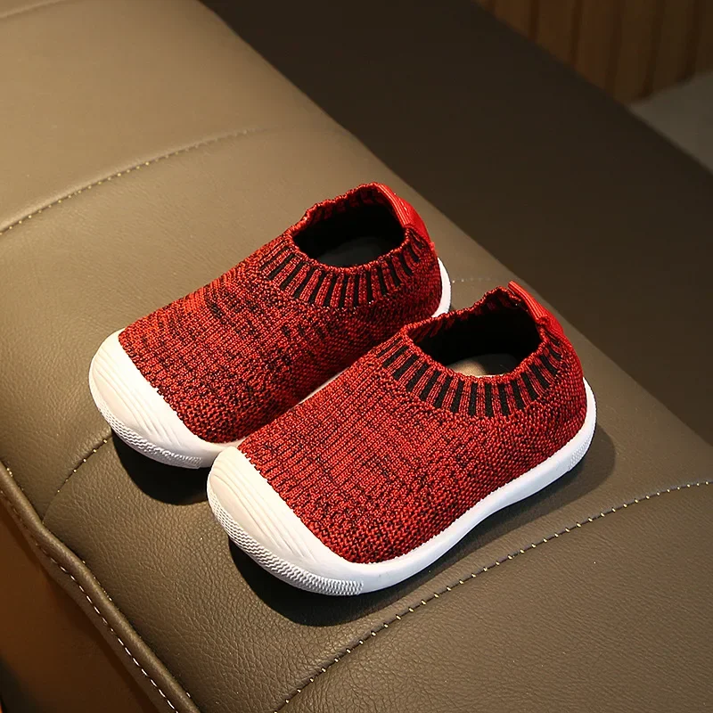 Chaussures de Printemps en Maille pour Bébé Fille et Garçon Souples Confortables AntiGlisse Faciles à Enfiler 