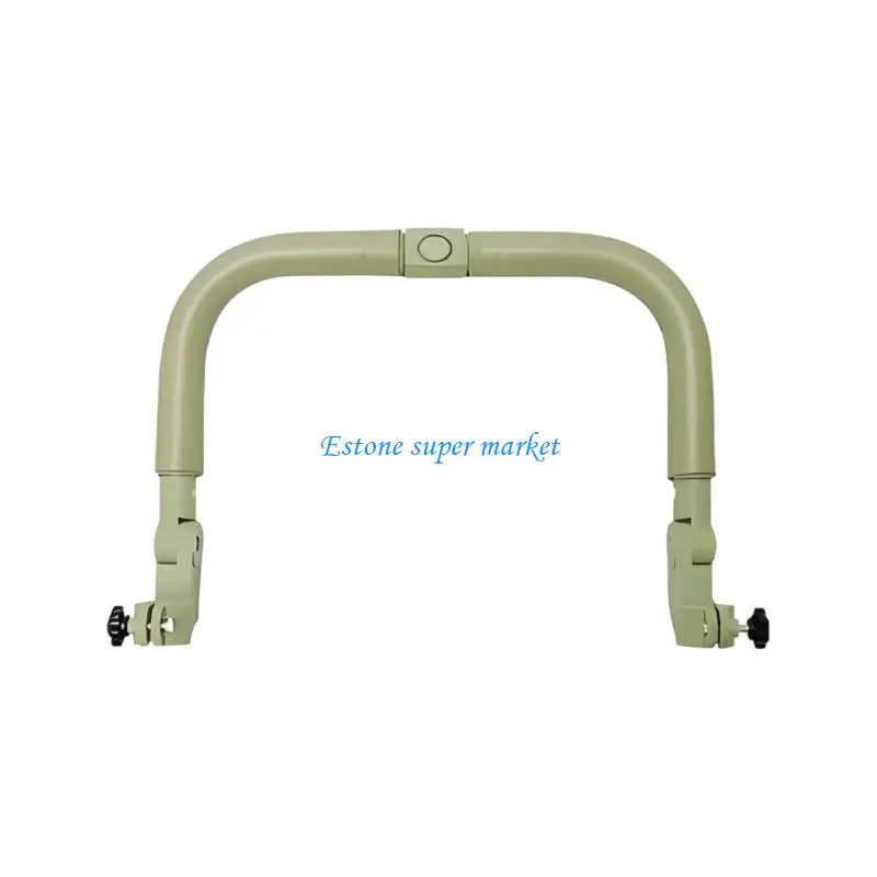 Poignée de poussette ergonomique ajustable clips fixation plastique vert pâle bébé 02 ans sécurité confort acc