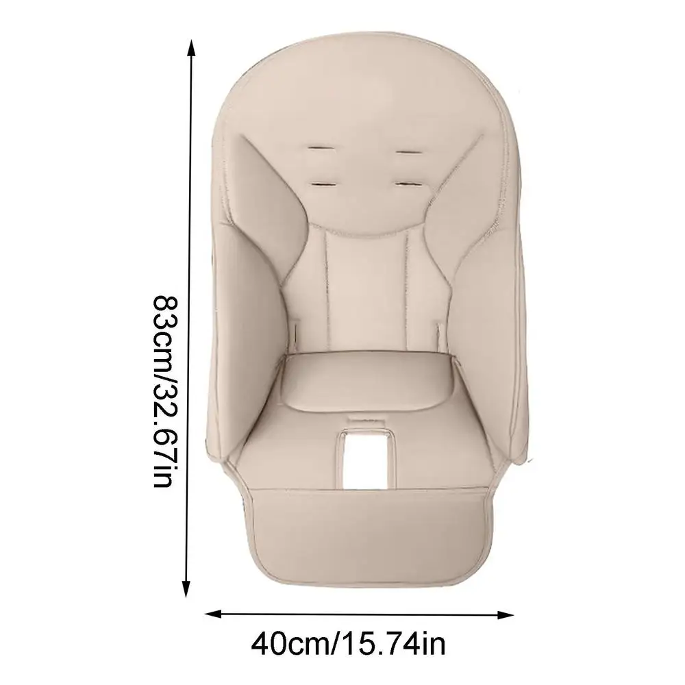 Coussin de siège pour bébé en cuir PU confortable moderne facile à nettoyer beige sans logo