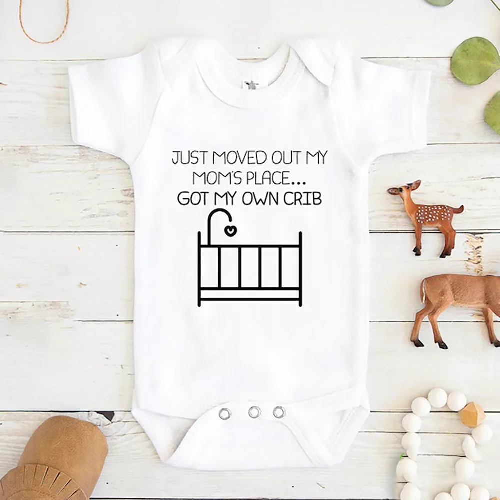 Body bébé mignon coton message humoristique décoration berceau cadeau