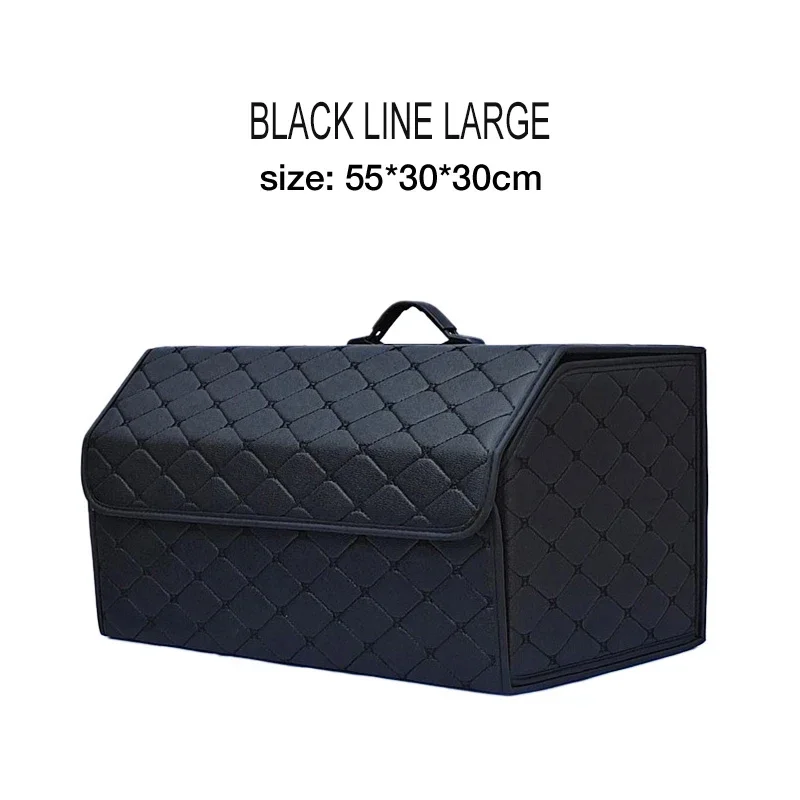Boîte de rangement coffre voiture grandes dimensions tissu synthétique matelas rembourré noir équipement bébé 