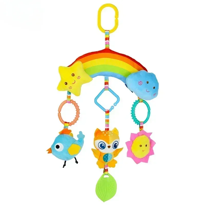 Jouet suspendu bébé arcenciel mobile sensoriel pour berceau poussette voiture 036 mois jouets éducatifs dévelo