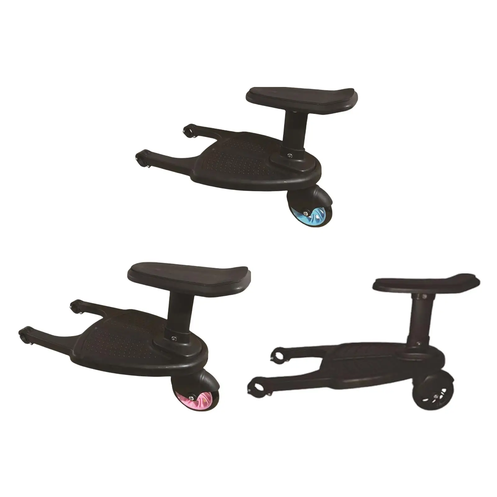 Trottinette assise pour enfant jouet éducatif design moderne 安全 noir _bleu rose matériau plastique roues pivot