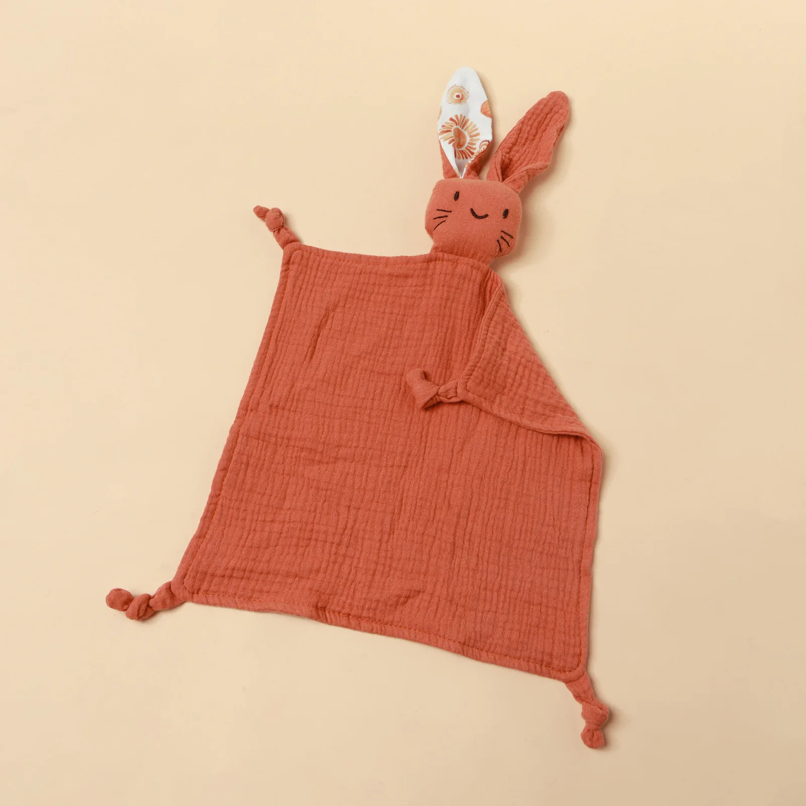 Couverture de réconfort en coton pour bébé doudou lapin doux nouveauné jouet apaisant textile confortable desi