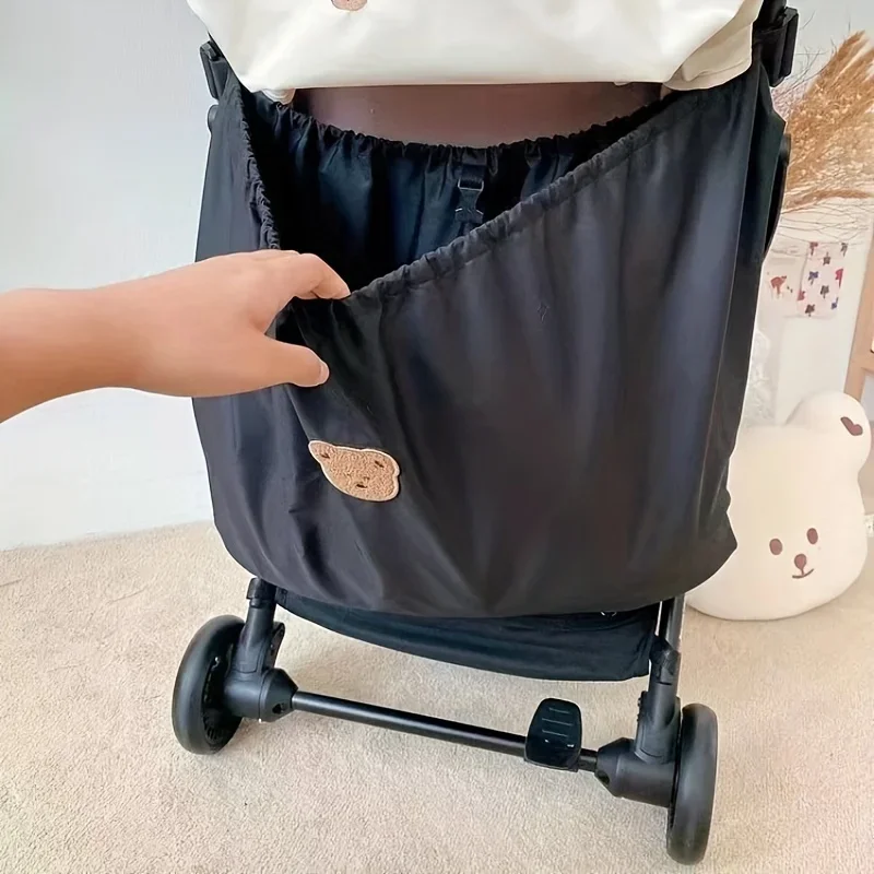 Sac de poussette léger pour parents design ours pochette rangement grande capacité compatible poussettes et bo