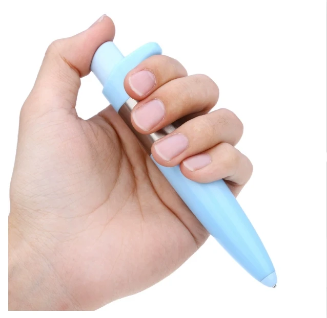Stylo à bille portable en bleu pastel design moderne et élégant