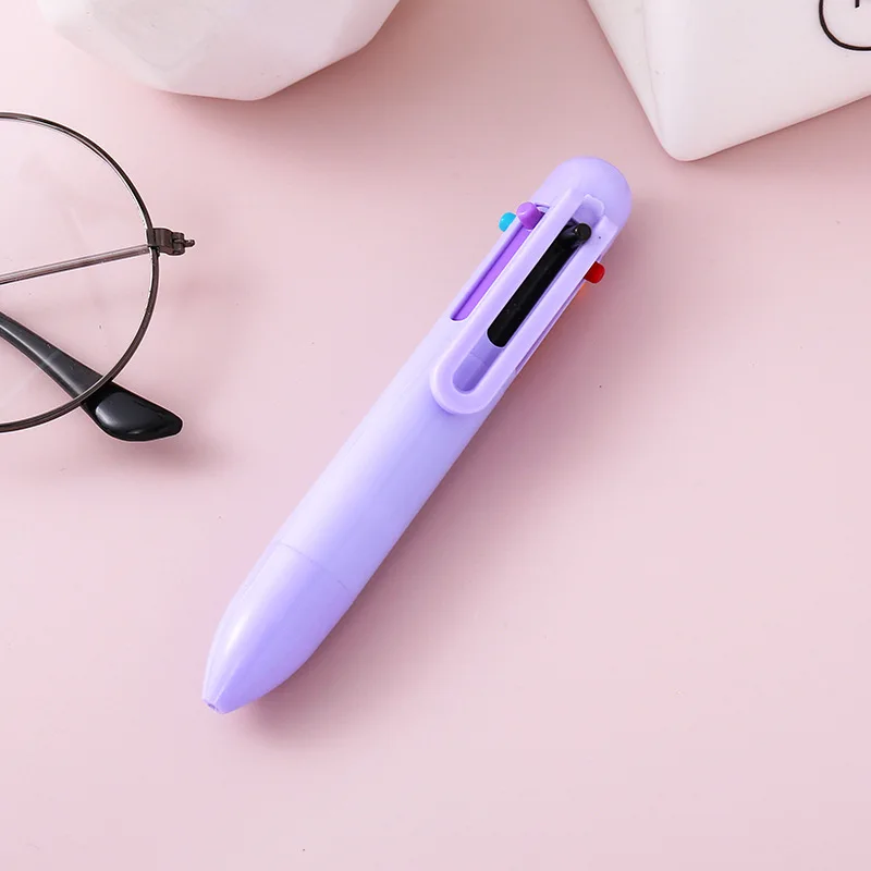 Stylo multifonction 6 couleurs portable design moderne et ergonomique idéal pour étudiants et artistes plastiq