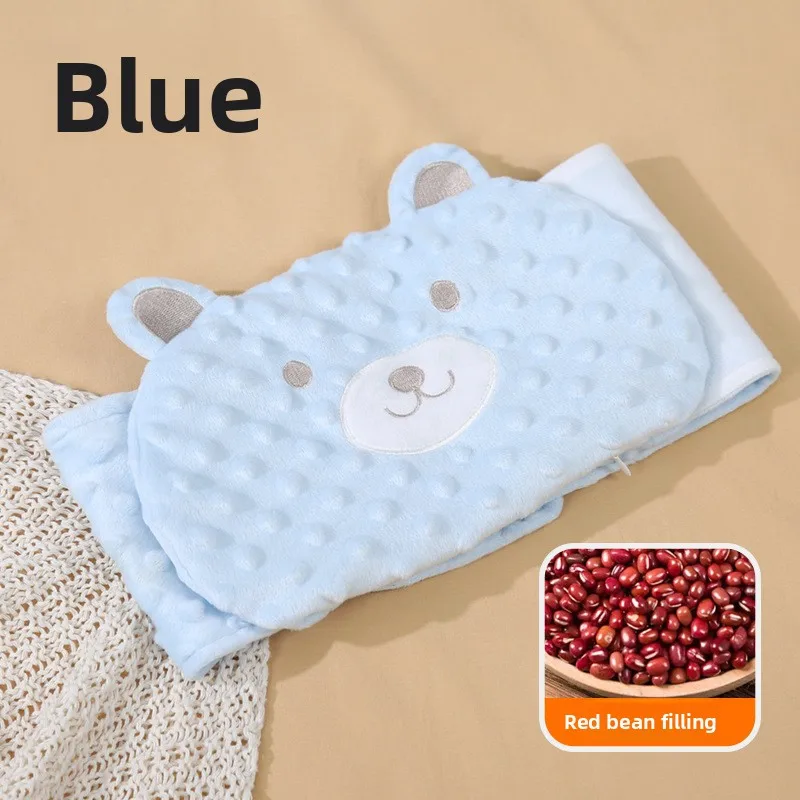 Coussin de réchauffement pour bébé soulagement des gaz colique tissu doux design ours hypoallergénique 02 ans 
