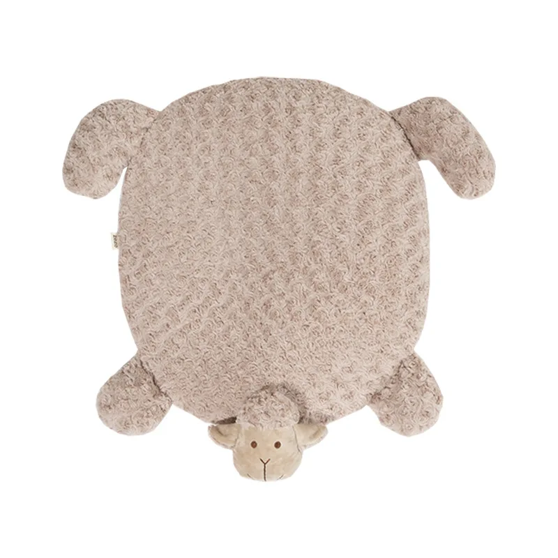 Tapis de jeu bébé doux peluche poupée éveil confort sécurité intérieure idéal jeu sieste design mouton enfant