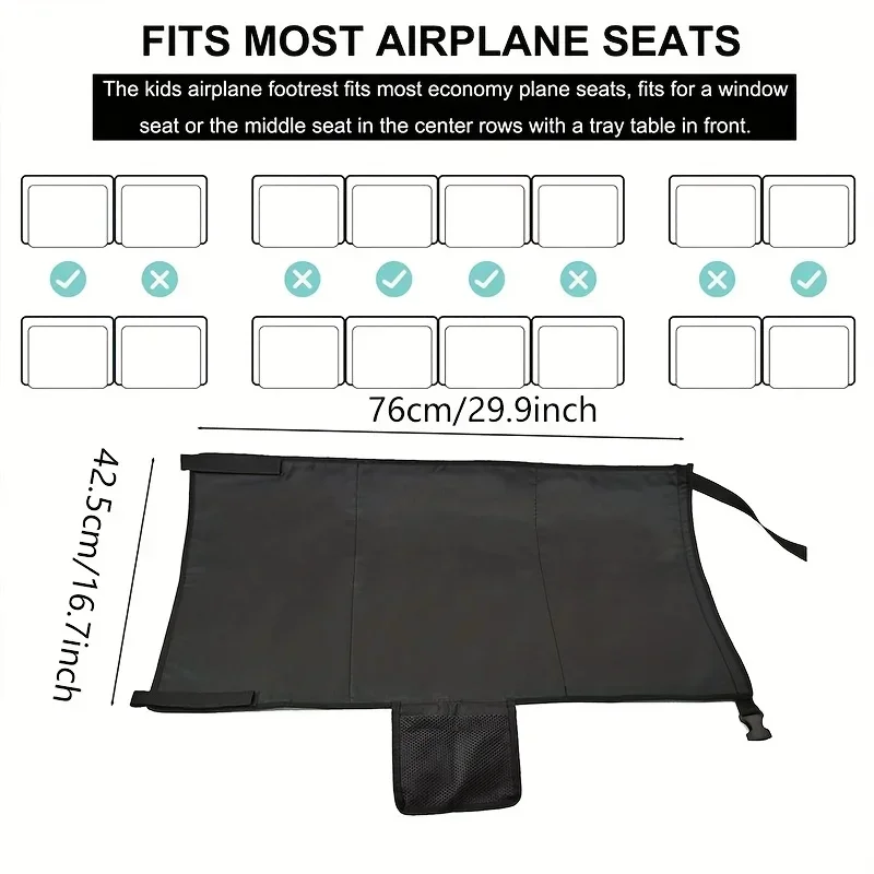 Reposepieds pour enfant en avion portable confortable économie de place amélioration du bienêtre usage sécuris
