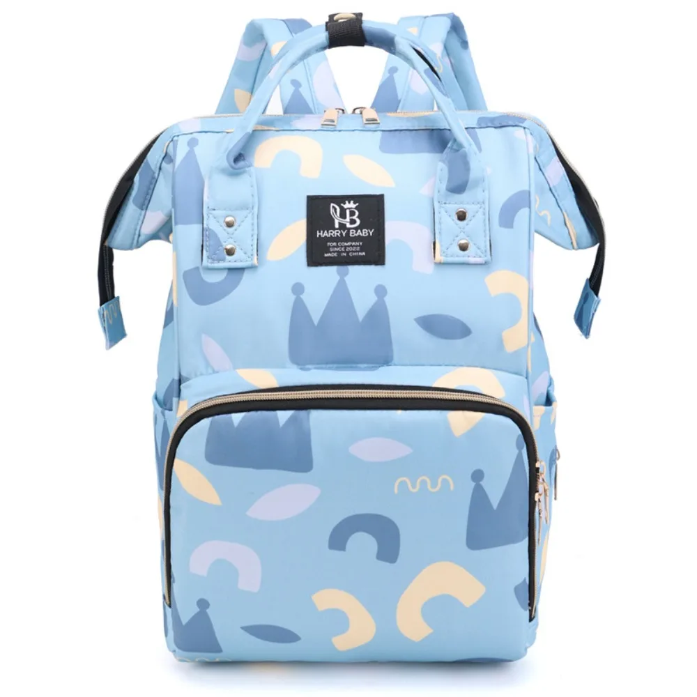 Sac à couches multifonction HARRY BABY sac à dos style moderne design enfantin matériel polyester imperméable 