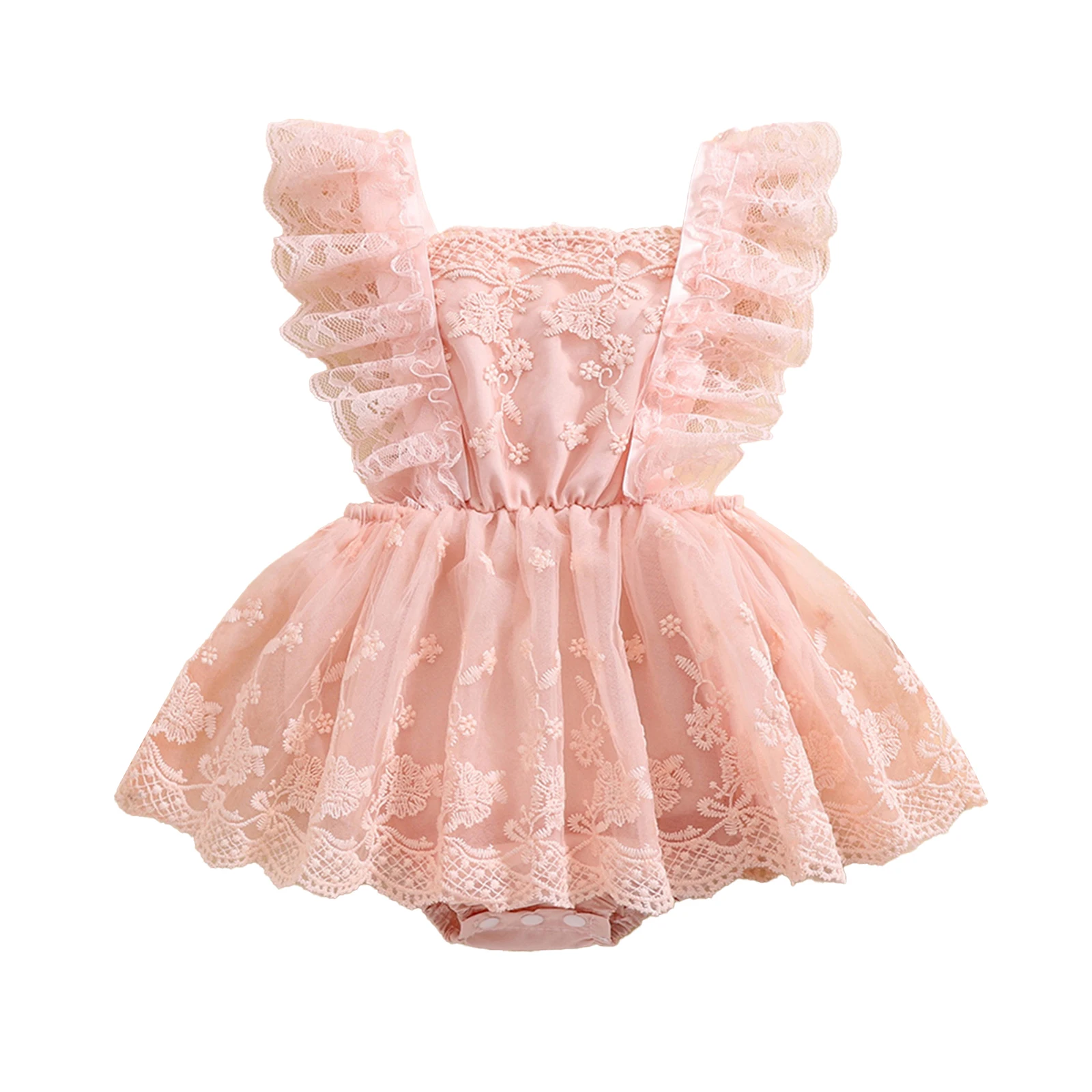 Robe de joute en tulle pour bébé fille robe de fête avec volants et