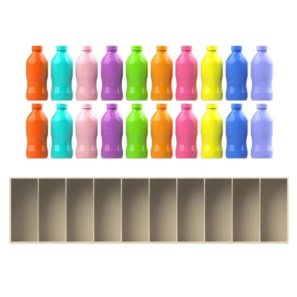 Jeu de correspondance de bouteilles colorées jeu éducatif Montessori apprentissage des couleurs jeu interactif