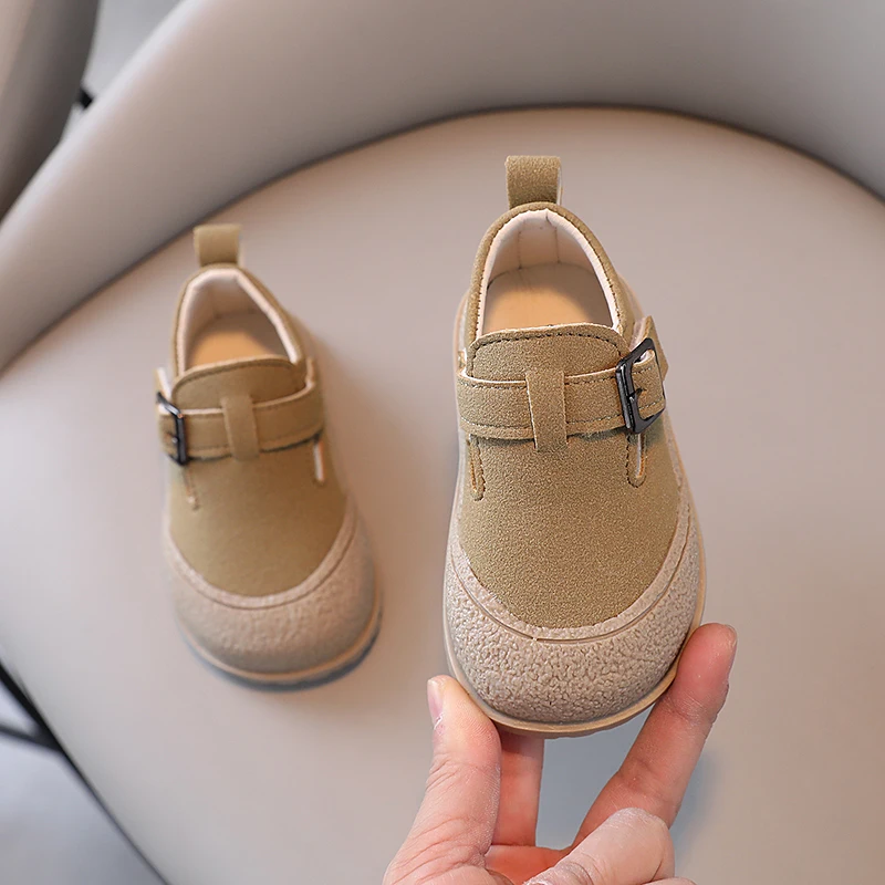 Chaussures bébé unisexe mocassin semelle souple TPR respirant confort