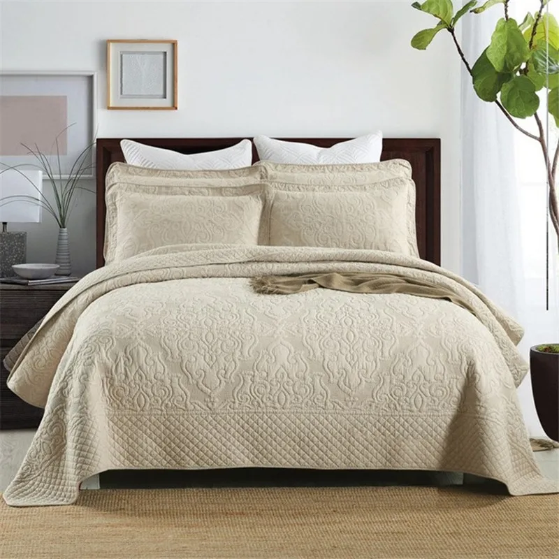 Ensemble couette bébé 3 pièces coton housse lit rembourrée couvrelit brodé couverture matelassée chambre à cou